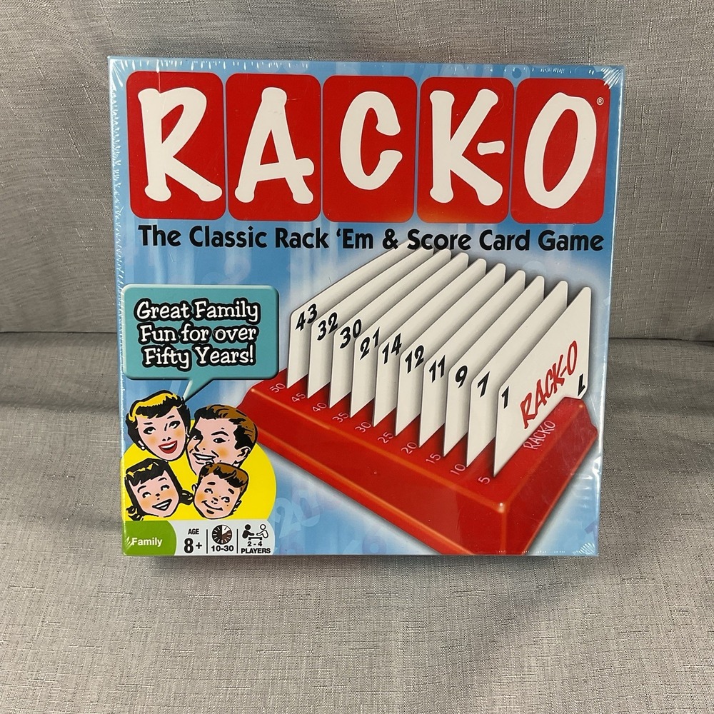 Rack-O The Classic Rack Em & Score Card Game Age 8+
